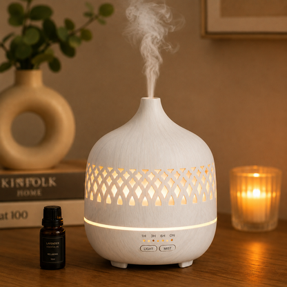 “Wood Grain Ultrasonic Aroma Diffuser”